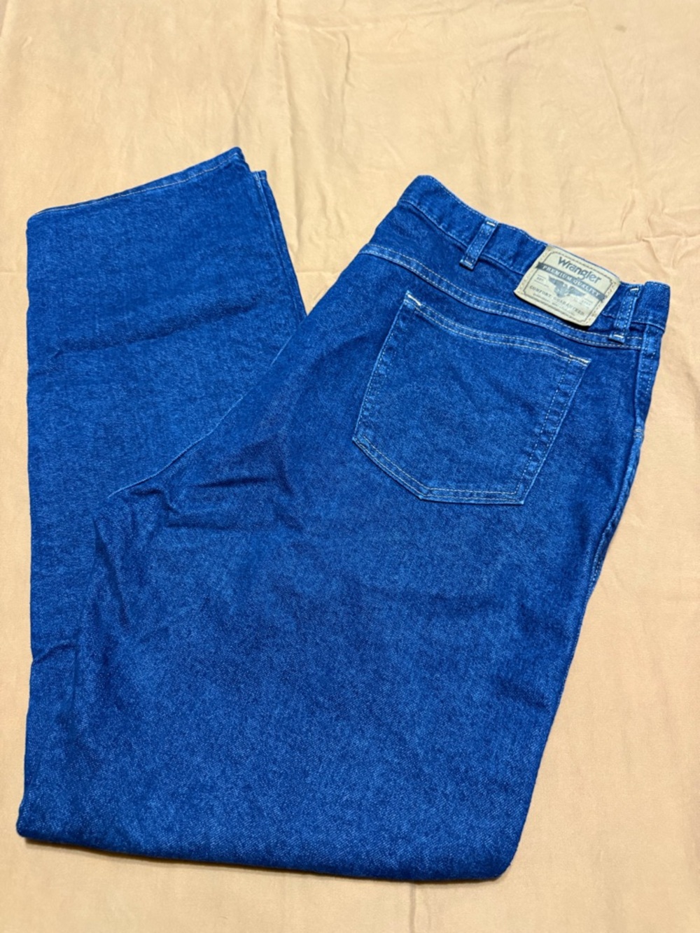 Wrangler Men’s Deep Blue Straight-Leg Jeans